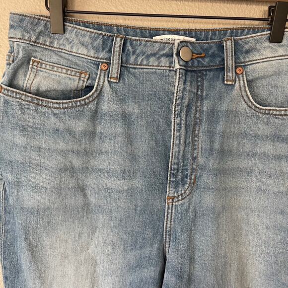 Elizabeth and James The Vintage Straight Jeans Womens Medium Stone Washed 14 32 - Picture 4 of 6